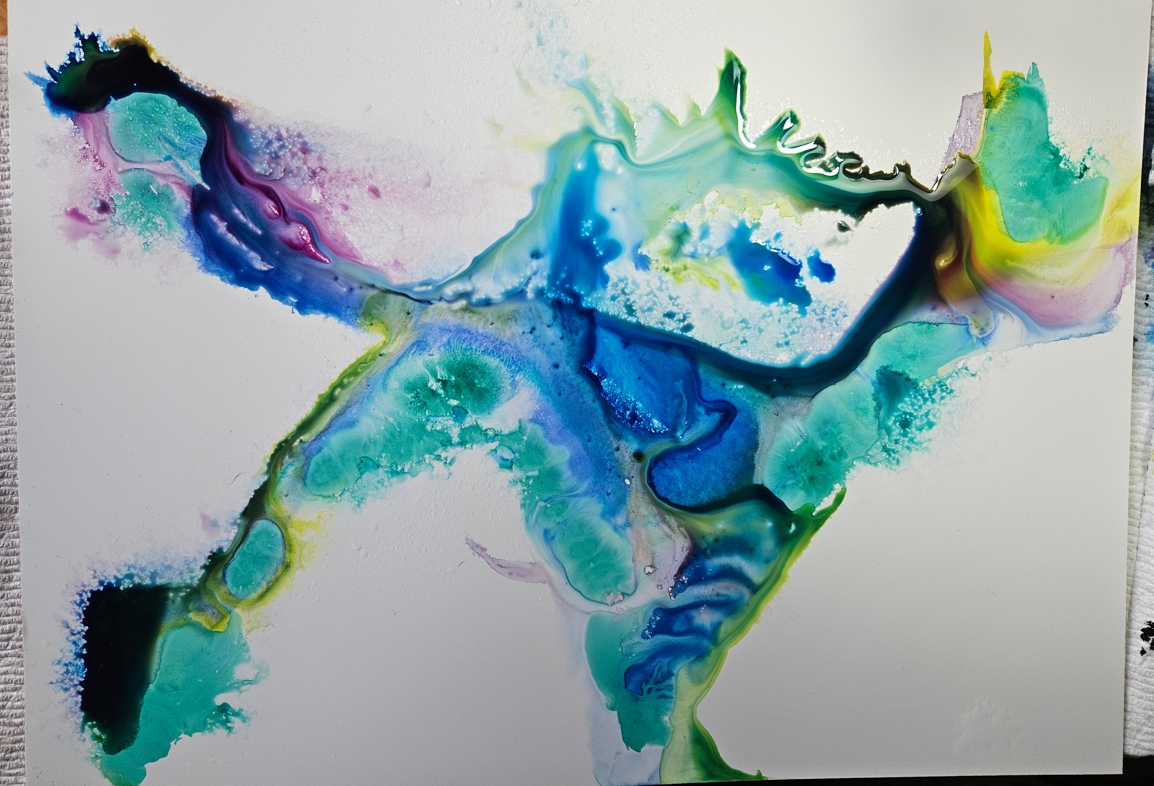 Moose Watercolor Wax Resist