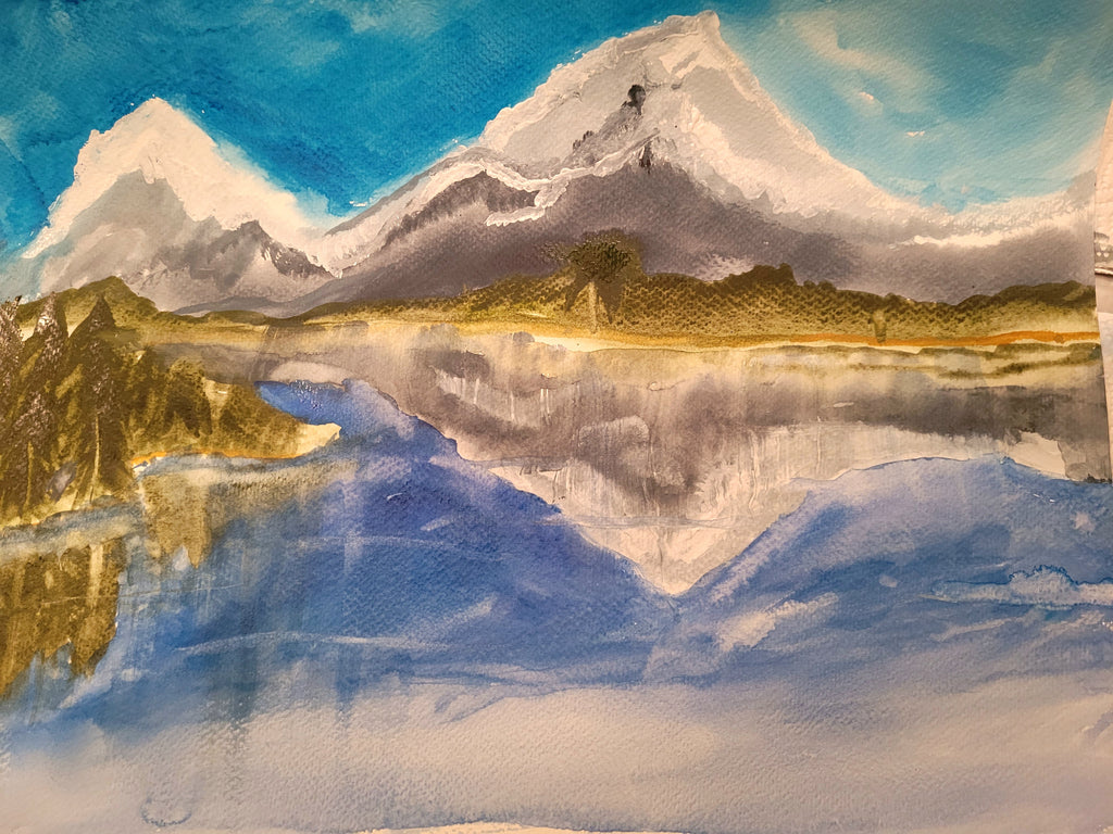 Moose Watercolor Wax Resist