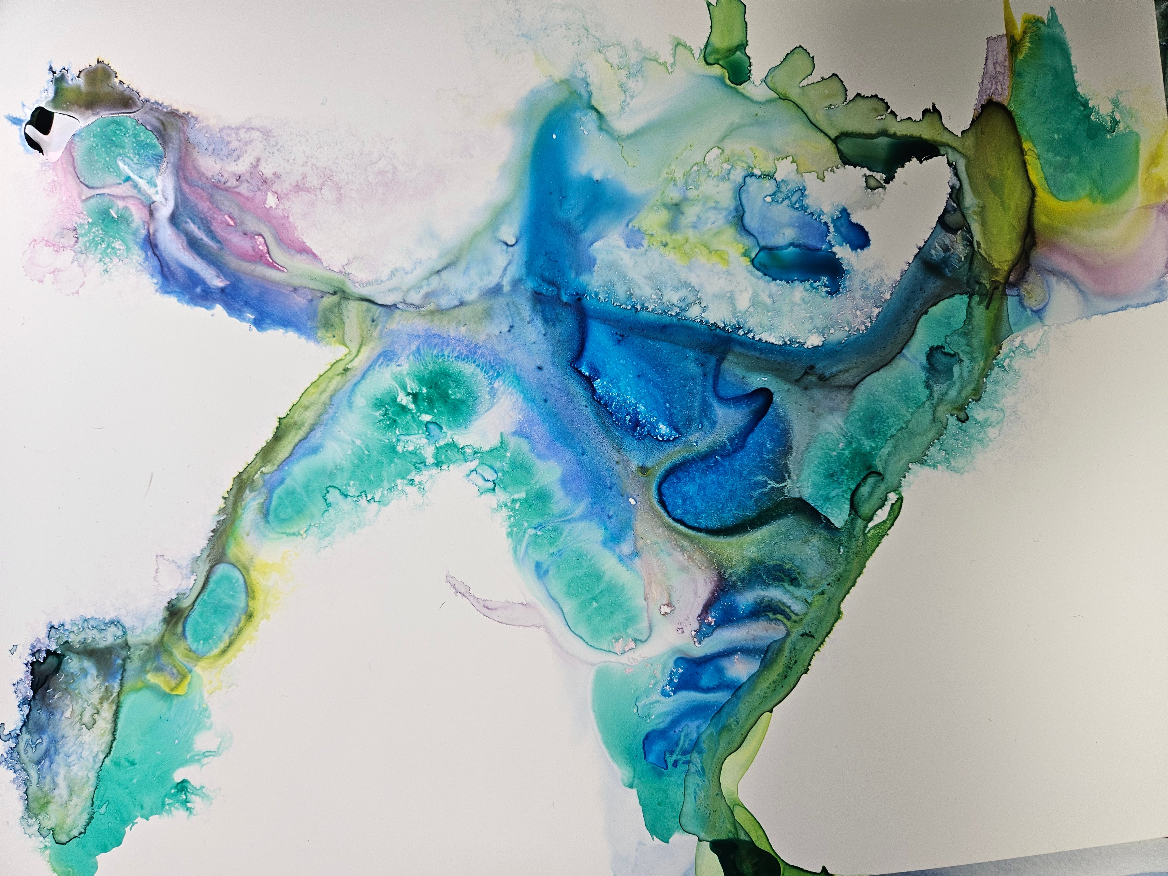 Moose Watercolor Wax Resist