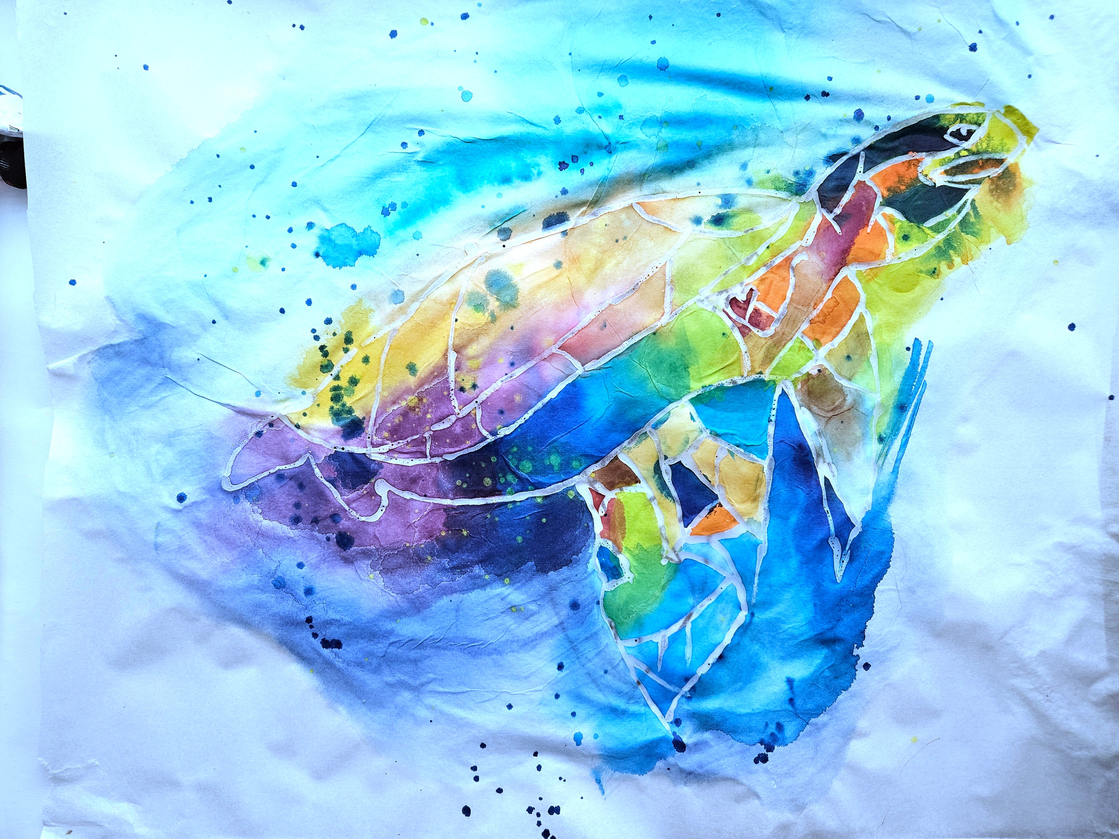 Sea turtle Wax Resist